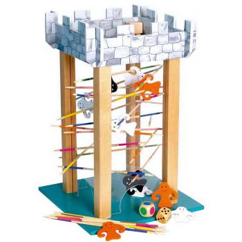 Torre Fantasmal de Madera - Juego de Habilidad para Niños a Partir de 4 Años, Altura: 30 cm
