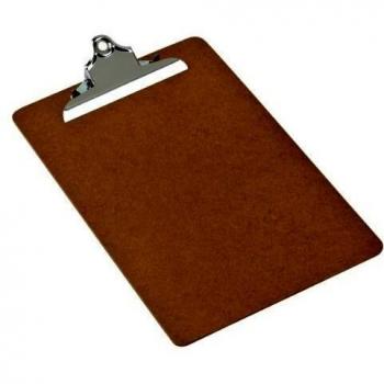 Masonite - Carpeta con Pinza Portapapeles Muy Resistente para A4 o Folio Paquete de 10 Unidades