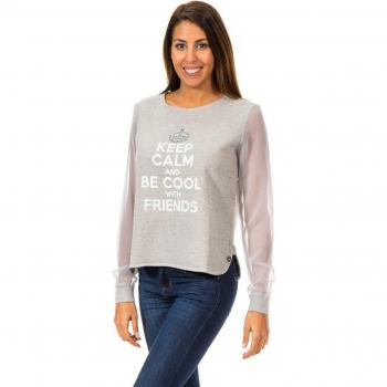 Jersey de mujer de manga larga con cuello redondo modelo 70DML0155
