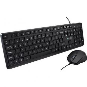 Combo Teclado y Ratón USB V7 CKU350UK - Diseño QWERTY Reino Unido