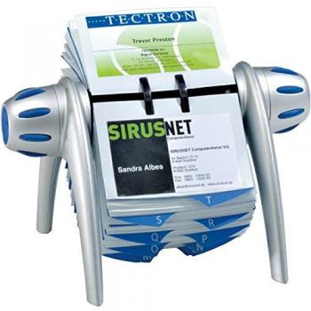 Durable 241723 Visifix Flip Vegas, para 400 tarjetas de visita, índice A-Z, plata