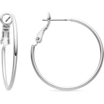 Pendientes Basic de Luxenter acabados en rodio
