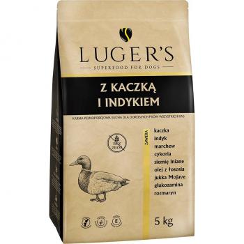 Luger's Adult Dog Pato y Pavo - Pack económico: 2 x 5 kg