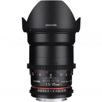 Samyang SAM35T15CANON - Objetivo 35 mm T1.5 VDSLR para Canon