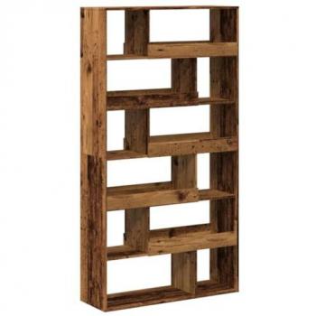 Separador de ambientes madera envejecida 100x33x187,5 cm Marrón