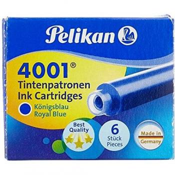 Pelikan - caja de 6 cartuchos de tinta tp/6 azul real