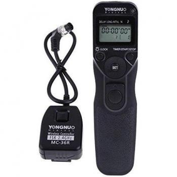 YONGNUO Remoto MC-36R / N1 temporizador inalámbrico para Nikon D700 D3s D3x D300S D200 D300 con WINGONEER Difusor