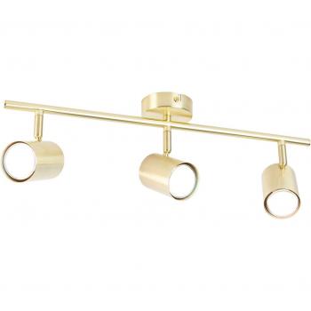 Plafón Inteligente de Latón Orientable con 3 Lámparas GU10 - Jeana