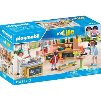 Playmobil - Cantina Playmobil: set de construcción, incluye figuras, mobiliario y accesorios para crear una cantina, compatible con otras colecciones de Playmobil