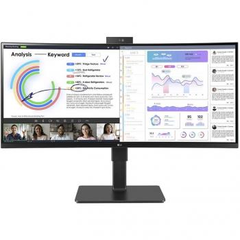LG 34BQ77QC-B pantalla para PC de 86,4 cm (34) con resolución UltraWide Dual Quad HD de 3440 x 1440 Pixeles, tecnología LCD en color negro