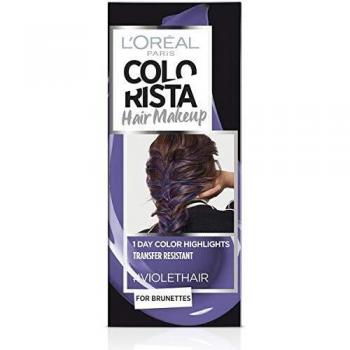 L'Oréal Paris Colorista Semi-Permanent Hair Dye #Violet, 30 ml - No Stain, Easy Application