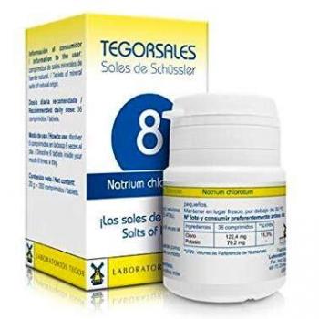 Sales de Schussler Nº 8 Natrium Chloratum Tegor, 350 Comprimidos, 20 gr