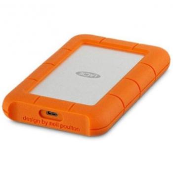 LaCie Rugged Portable 4TB USB-C External Hard Drive - Shockproof, Dustproof, Water-Resistant for Mac and PC