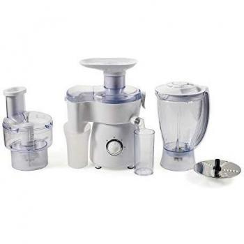 Robot de cocina multifunción 5 en 1 400W con capacidad de 1,5L y accesorios incluidos - Blanco