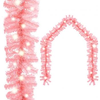 Guirnalda de Navidad con Luces LED Decoración Iluminadora 5 m Color Azul, Dorado, Negro y Rosa