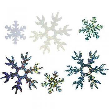 Paillettes 25+45 mm, Azul Claro, Plateado, Blanco, 30 gr, 1 Paquete