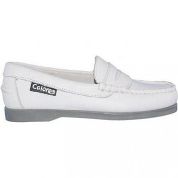 Mocasines de Niña y Niño en color blanco