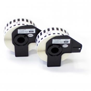 vhbw 2x Etiquetas Cinta adhesiva per Brother P-Touch QL-1050, QL-1050N, QL-1060, QL-1060N, QL-500, QL-500A, QL-500BS, QL-500BW, QL-550 por DK-22214.