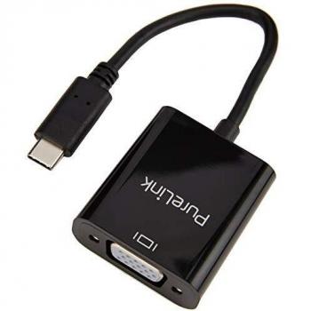 Adaptador USB-C a VGA 1200p - iSerie 0,10m Negro