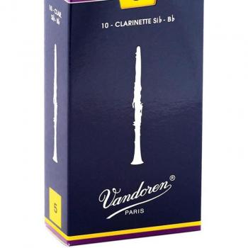 Vandoren Bb Clarinet Traditional Reeds, Strength 5, Box of 10