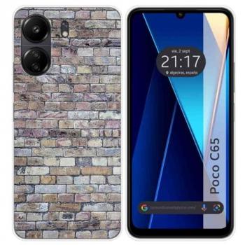 Funda de Silicona Diseño Ladrillo 02 para Xiaomi Poco C65