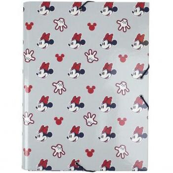 Carpeta Escolar A4 Minnie Mouse Gris Cerdá 24 x 34 x 4 cm con Diseño Atractivo