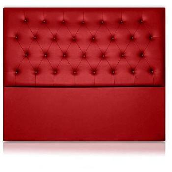 Cabecero Afrodita Tapizado en Polipiel Rojo 190x120cm Altura 120cm