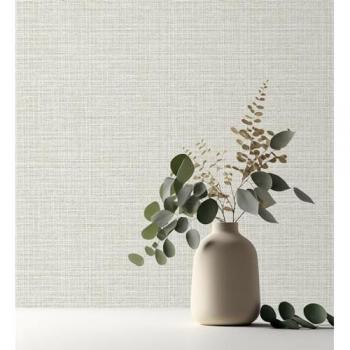 Papel Pintado Texturizado Imitación Tela de Rafia - GAULAN 682396 - Rollo 10 m x 0,52 m