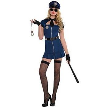 Bad Cop Ladies Fancy Dress Police Woman Uniform Occupation Adults Costume Outfit