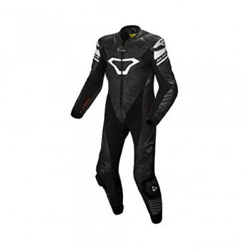 Mono de Cuero Macna Tracktix Night Eye Negro, Chándal Unisex Adulto, Talla 52
