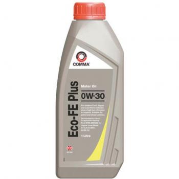 Aceite de motor COMMA ECO-FE PLUS 0W30 1L, aceite sintético, bajo en emisiones, apto para motores diésel y gasolina, cumple con especificaciones ACEA C2/C3 y API SN/