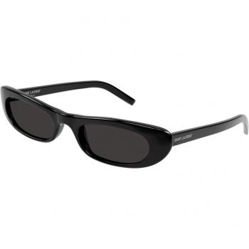 Saint Laurent SL 557 Shade Sunglasses, Color: Black, Size: 53 MM, Type: Women's Round Sunglasses