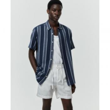 Camisa de rayas navy para hombre de Sfera