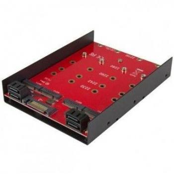 StarTech.com 3.5in Front Bay 4-Drive M.2 SATA SSD Mobile Rack - 4x M.2 NGFF to SATA Adapter