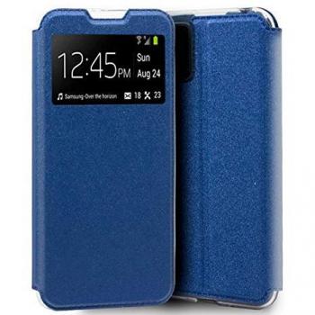 Funda Libro Soporte con Ventana Azul para Huawei P40 Lite