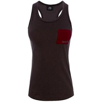 Izas Arizona Camiseta Algodón, Mujer, Gris Oscuro/Rojo Mineral, XXL