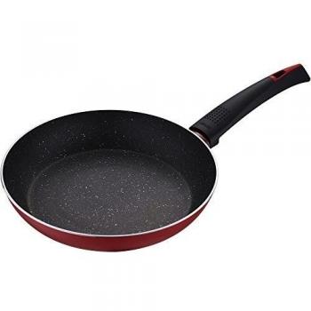 Bergner Q0553 20 cm Sartén en Aluminio prensado, 20 x 4,3 cm, Rojo