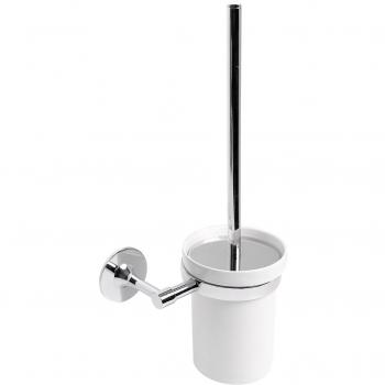 BATHSTAGE B-Full Escobillero, Metal, Plateado, 10.00x33.00x10.00 cm