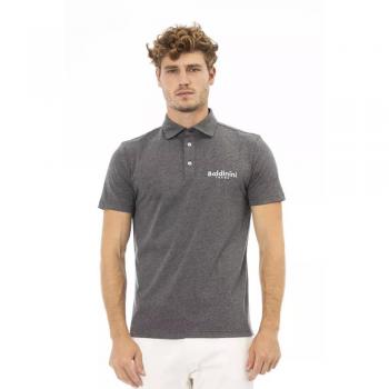 Baldinini Trend Gray Cotton Polo Shirt - XL