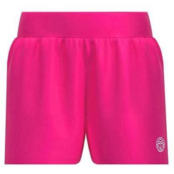 BIDI BADU Crew 2in1 Shorts Chicas - Rosa, Pantalones cortos de deporte, diseño 2 en 1, color rosa, talla 128 cm
