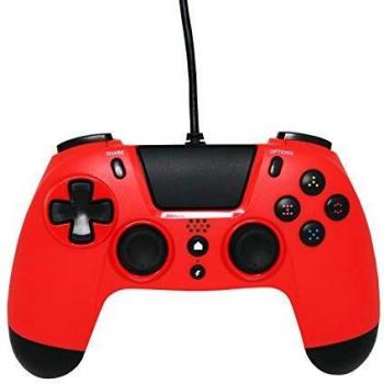 Gioteck VX4 Wired Controller Red for PS4/PC with Audio Port