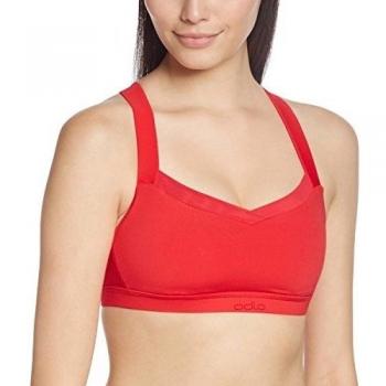 Odlo Bustier Sports Bra Top Medium - Sujetador deportivo para mujer, color rojo, talla XL