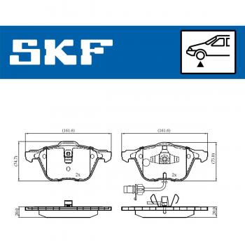 Pastillas de freno SKF VKBP 81035 E
