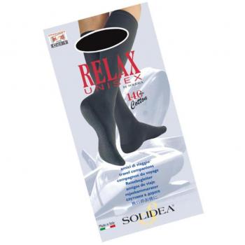 Solidea Relax Unisex 140 Den Compression Knee-High Socks Natural Color Size XL