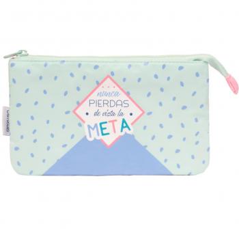 Estuche Triple Amelie Pastel con Licencia Oficial