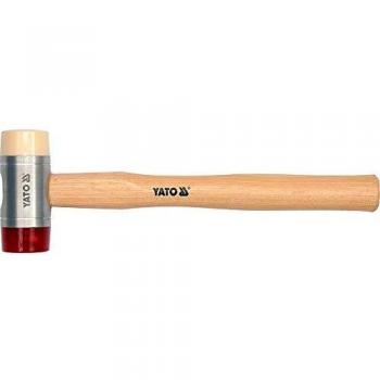 YATO YT-4631 - PU y nylon cabezas Mallet con mango de madera de 28 mm