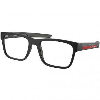 Prada Linea Rossa PS02PV 18P1O1 Men's Eyeglasses Black Size 55 - Blue Light Block Available