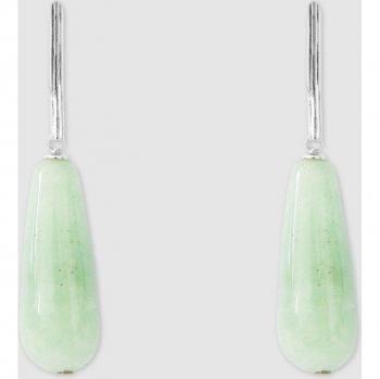 Pendientes Dada Burma de cuarzo verde