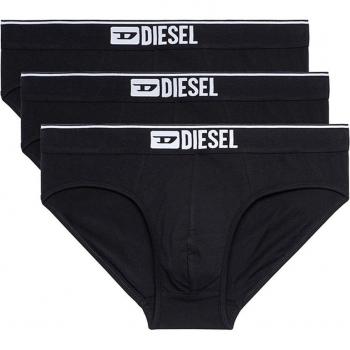 Diesel Men's 3-Pack Boxer Briefs with Logo and Elastic Waistband