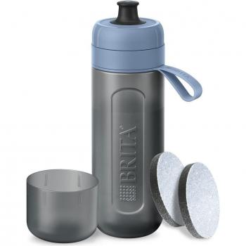 BRITA Botella Filtrante Modelo ACTIVE Azul (600ml) con 2 filtros MicroDisc
